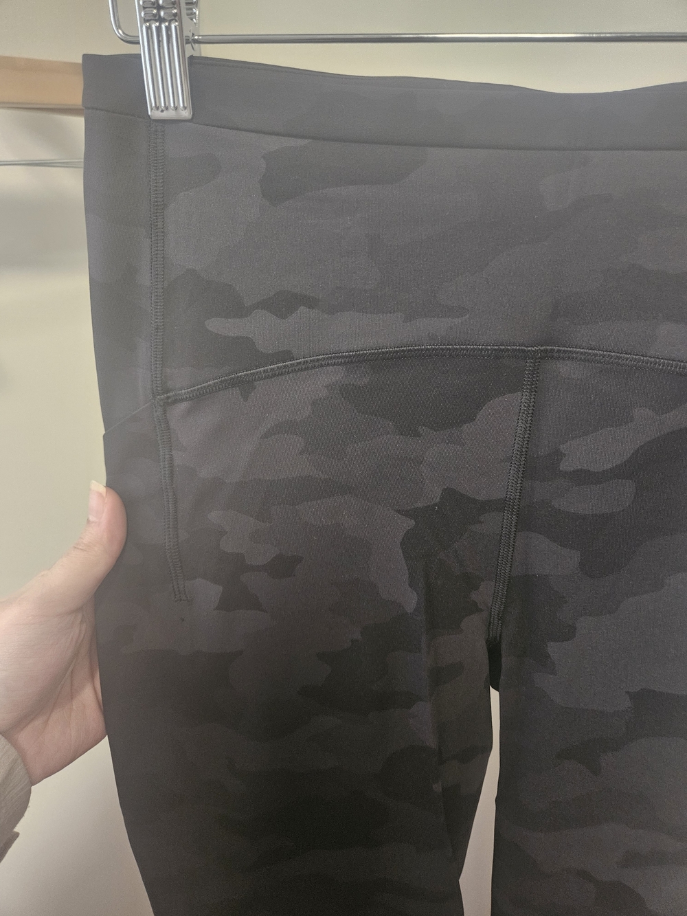 lululemon athletica Black & Gray Camo Leggings